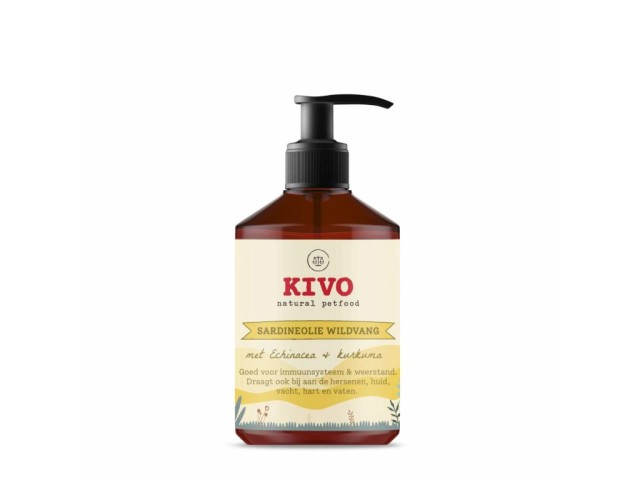 Kivo Sardinkový olej, echinacea a kurkuma 500 ml Kivo Sardinkový olej, echinacea a kurkuma 500 ml