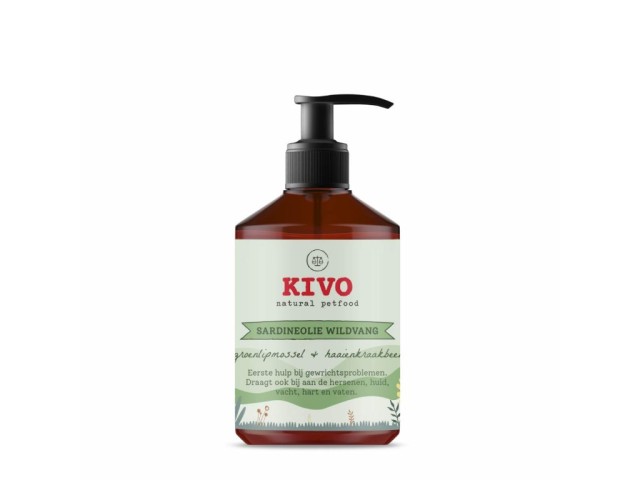 Kivo Sardinkový olej, slávka zelenoústá a žraločí chrupavka 500 ml Kivo Sardinkový olej, slávka zelenoústá a žraločí chrupavka 500 ml