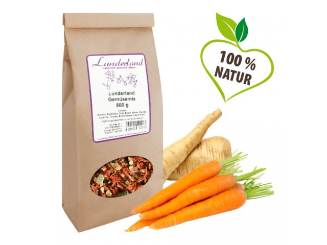 Lunderland Sušená zelenina bez obilnin 1 kg Lunderland Sušená zelenina bez obilnin 1 kg