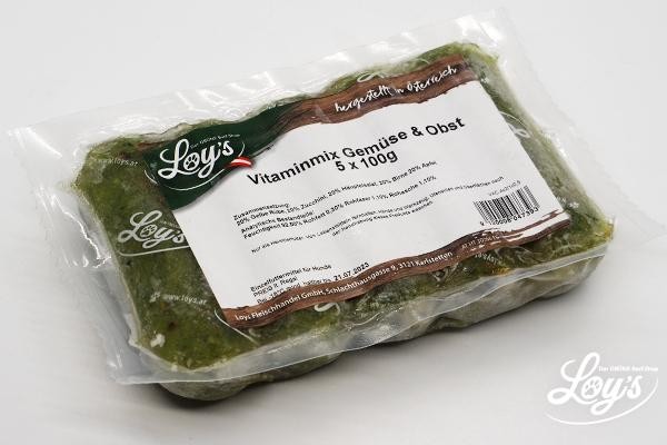 Loys Mražená zelenina Vitamínová směs Zelenina a ovoce 5 x 100 g Loys Mražená zelenina Vitamínová směs Zelenina a ovoce 5 x 100 g