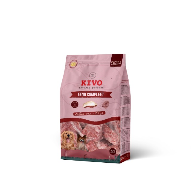 Kivo Mražené maso Kachní komplet mleté kostky 500 g