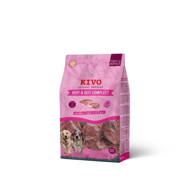 Kivo Mražené maso Jelen a koza komplet mleté kostky 500 g